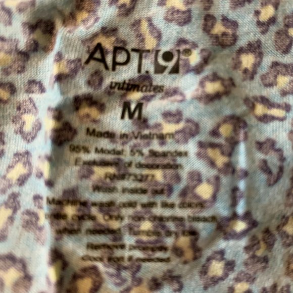 Apt 9 Blue animal print Chemise - M - Picture 3 of 3